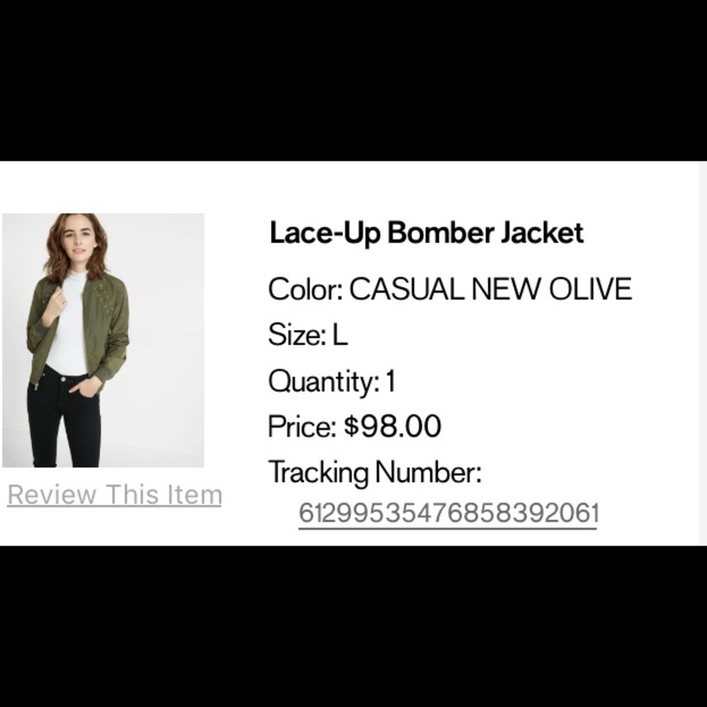 Express Bomber Jacket (with tags)